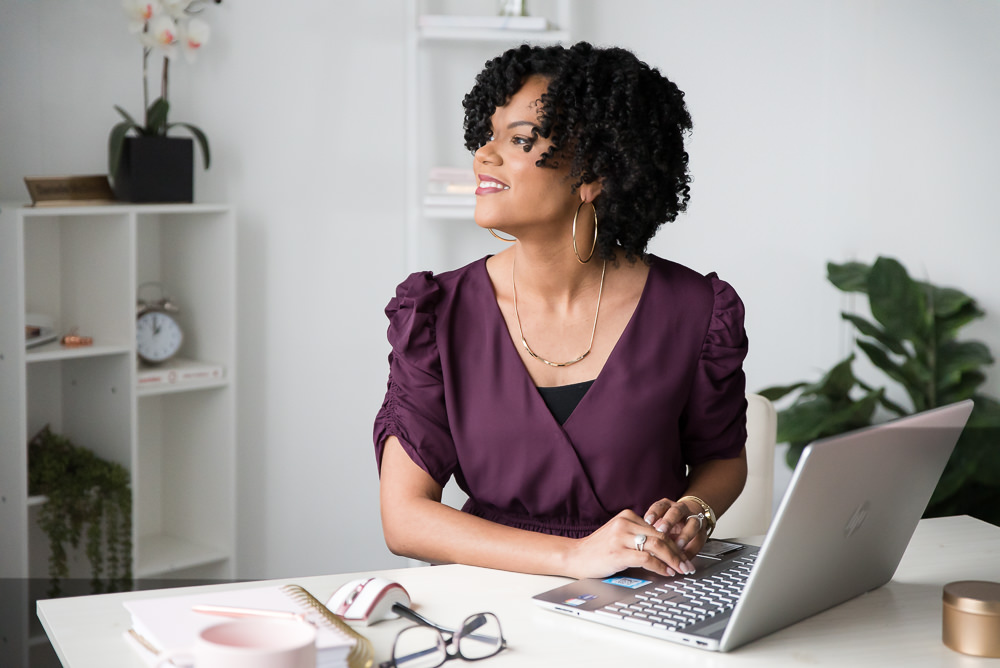 Online Business Manager Danielle McGinnis preparing her mindset for business systems.